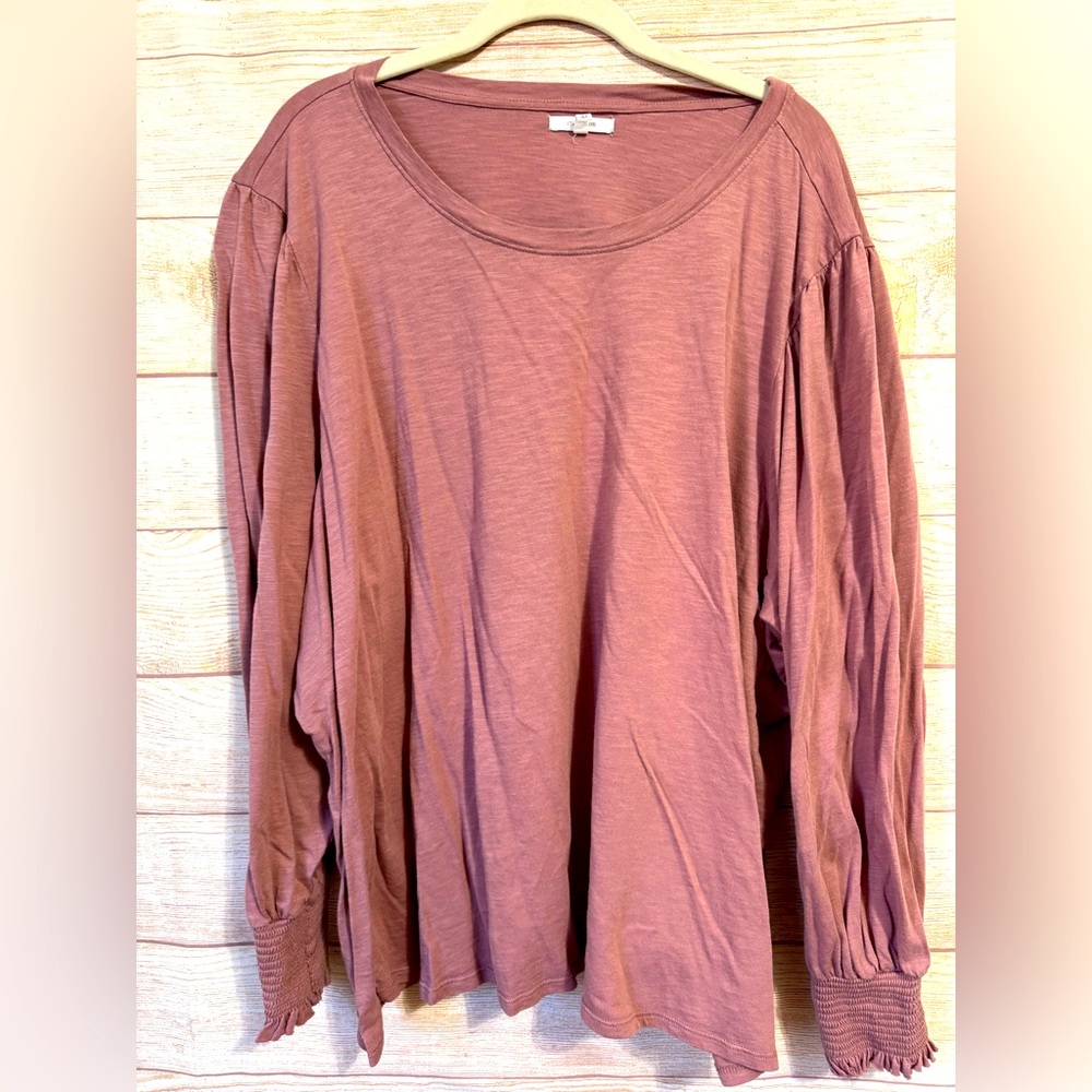 Mauve long sleeve shirt